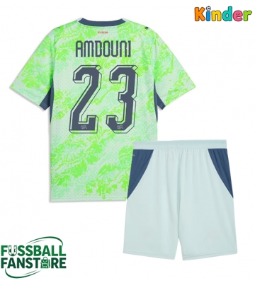 Schweiz Zeki Amdouni #23 Replik Auswärtstrikot Kinder WM 2026 Kurzarm (+ Kurze Hosen)